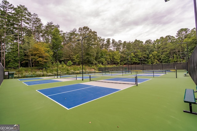 1356 Woodbrier, Sautee Nacoochee, GA 30571 - view of tennis court featuring community basketball court