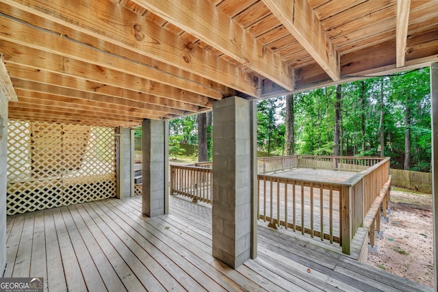 112 White Oak Cir, Dublin, GA 31021 - deck with view of scattered trees