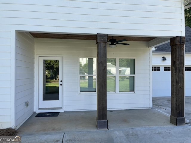 15785 Concord St, Zebulon, GA 30295 - doorway to property featuring a ceiling fan