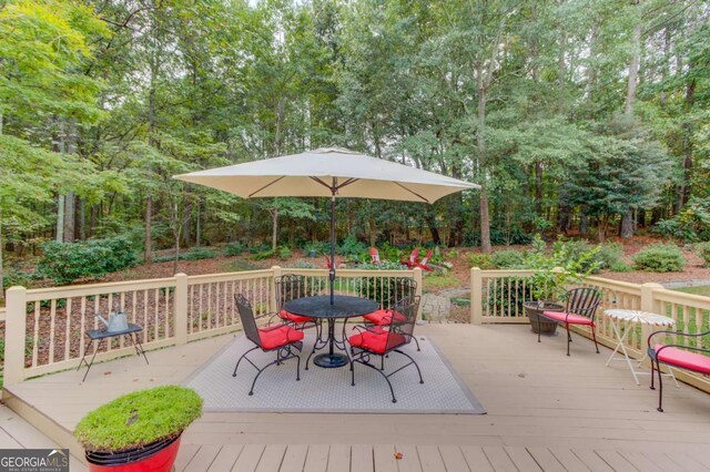 901 Providence Ln, Monroe, GA 30656 - deck with outdoor dining area