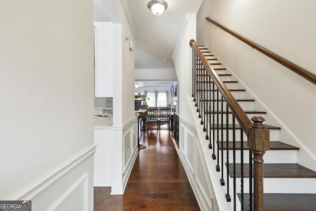 178 Munira Ln SW, South Fulton, GA 30331 - stairs featuring hardwood / wood-style floors