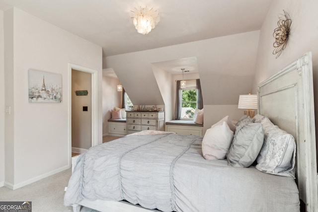 750 Highview Ct, Woodstock, GA 30189 - bedroom featuring carpet, lofted ceiling, and baseboards