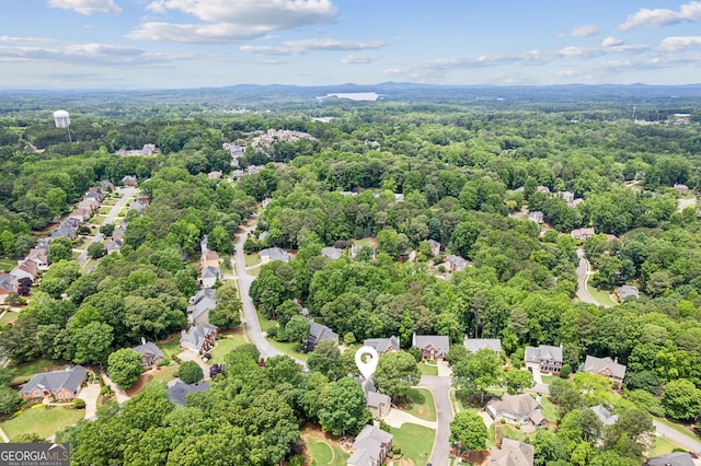 750 Highview Ct, Woodstock, GA 30189 - aerial view of residential area featuring a heavily wooded area