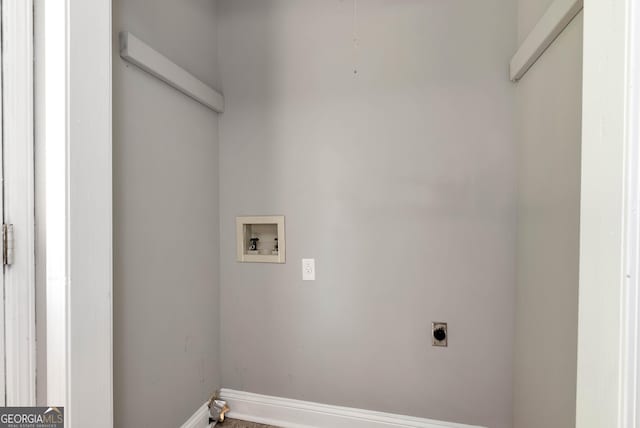 166 Walnut Cv, Dawsonville, GA 30534 - washroom featuring hookup for a washing machine, baseboards, and hookup for an electric dryer