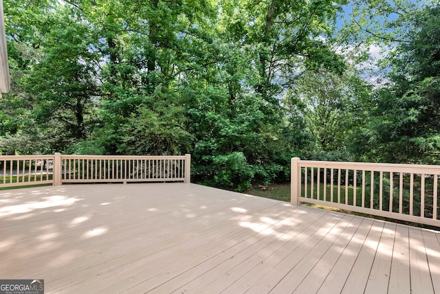 166 Walnut Cv, Dawsonville, GA 30534 - view of wooden deck