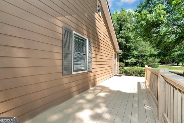 166 Walnut Cv, Dawsonville, GA 30534 - view of wooden terrace