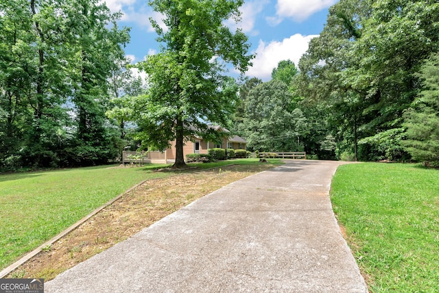 166 Walnut Cv, Dawsonville, GA 30534 - view of front of house with a front lawn and driveway