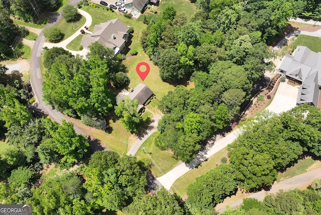 166 Walnut Cv, Dawsonville, GA 30534 - aerial perspective of suburban area