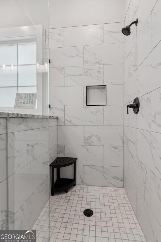 210 Birmingham Rd, Ball Ground, GA 30107 - full bathroom featuring tiled shower