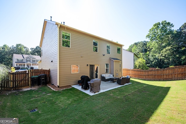 3537 Edenridge Ct, Buford, GA 30519 - rear view of property featuring an outdoor living space and a patio