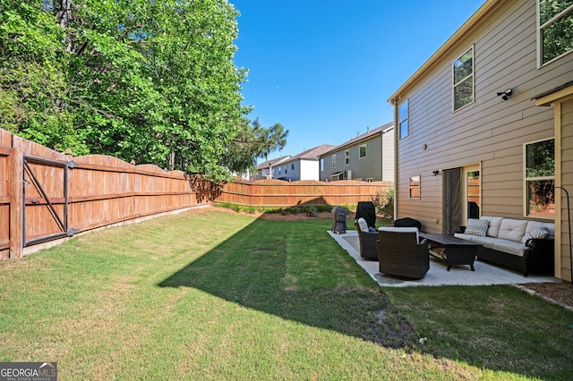 3537 Edenridge Ct, Buford, GA 30519 - view of yard featuring outdoor lounge area and a patio