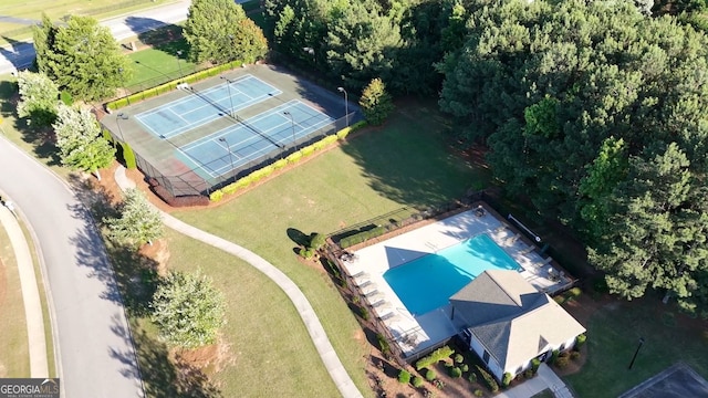 3537 Edenridge Ct, Buford, GA 30519 - aerial view of a pool area
