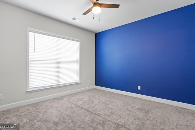 55 Clubhouse Way, Acworth, GA 30101 - carpeted spare room featuring a ceiling fan and baseboards