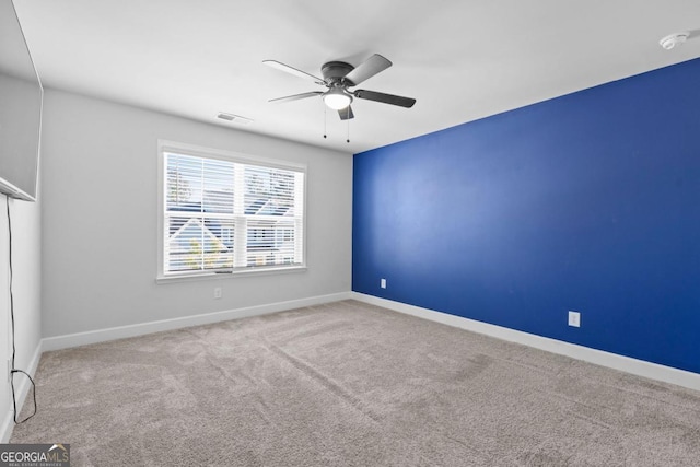 55 Clubhouse Way, Acworth, GA 30101 - carpeted spare room featuring ceiling fan and a smoke detector