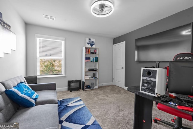 55 Clubhouse Way, Acworth, GA 30101 - carpeted living room with baseboards
