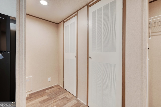 64 Town View Cir, Blairsville, GA 30512 - hallway featuring a heating unit, light wood-style floors, and recessed lighting