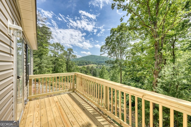 64 Town View Cir, Blairsville, GA 30512 - deck featuring a mountain view