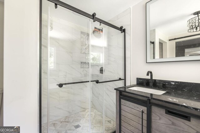 108 Holly St, Warner Robins, GA 31093 - full bathroom with vanity and a shower stall