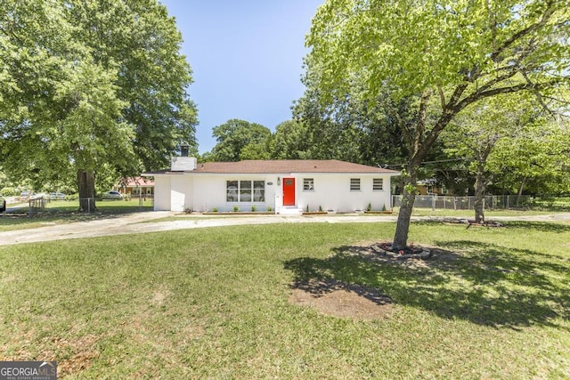108 Holly St, Warner Robins, GA 31093 - single story home with a chimney and driveway