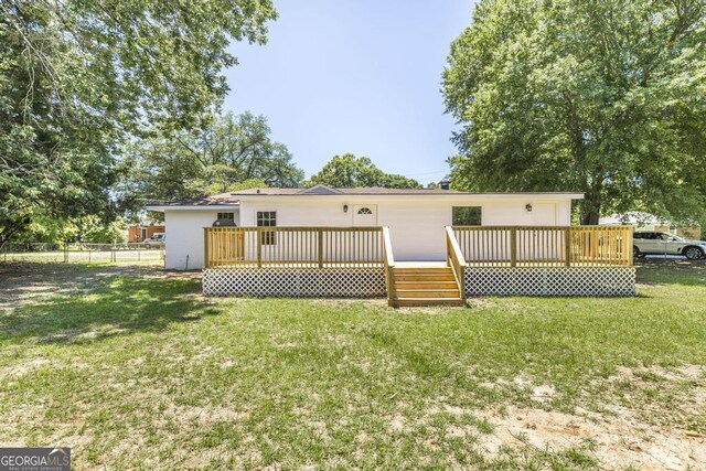 108 Holly St, Warner Robins, GA 31093 - back of property featuring a deck