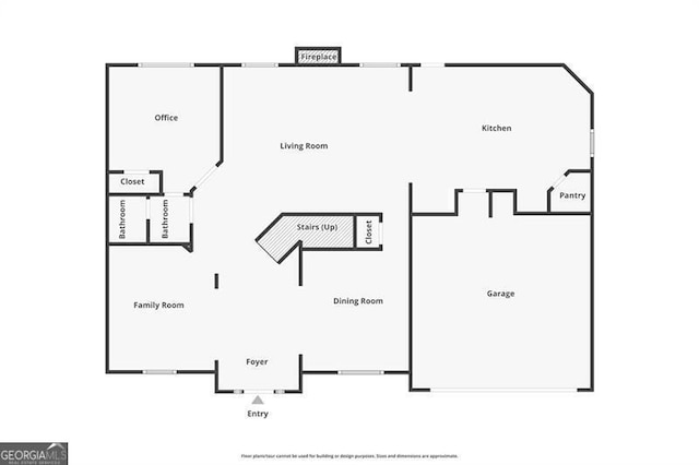 1070 Cureton Dr, Austell, GA 30106 - view of floor plan / room layout
