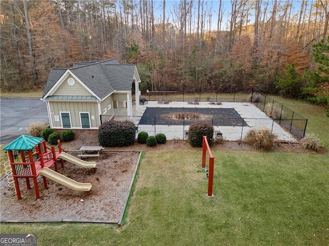 1070 Cureton Dr, Austell, GA 30106 - exterior space with a heavily wooded area