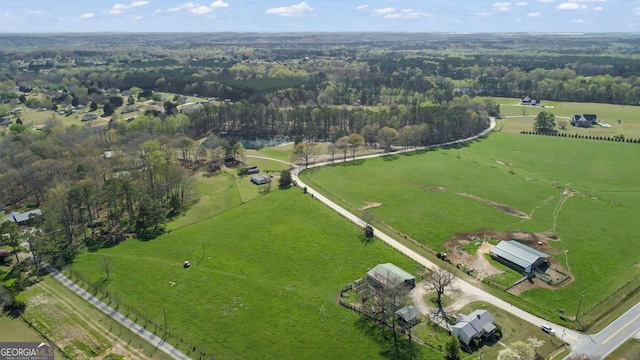 595 S Antioch Rd, Mcdonough, GA 30252 - aerial view of property and surrounding area featuring rural landscape
