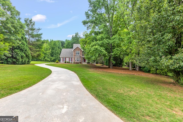 220 Drumcliff Ct, Tyrone, GA 30290 - view of green lawn featuring driveway