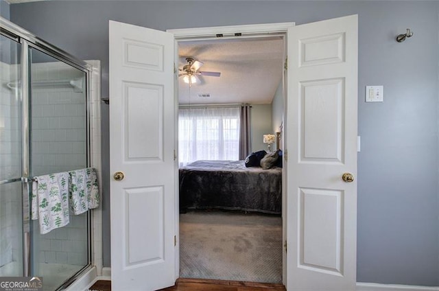 2908 Cottesford Way, Smyrna, GA 30080 - full bathroom with ceiling fan, connected bathroom, and a shower stall