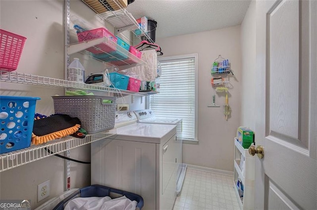 2908 Cottesford Way, Smyrna, GA 30080 - laundry area featuring separate washer and dryer, baseboards, and light floors