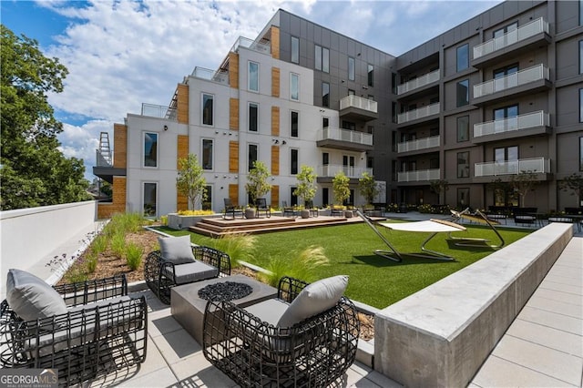 775 Juniper St NE Unit 405, Atlanta, GA 30308 - view of community with a fire pit
