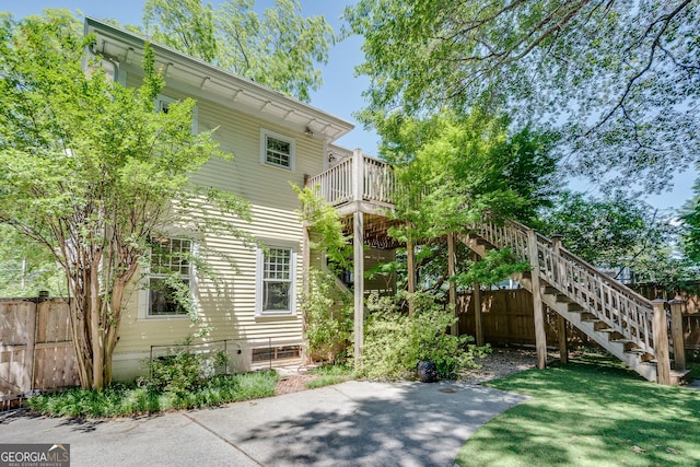 1157 Alta Ave NE, Atlanta, GA 30307 - back of house featuring a patio and stairs