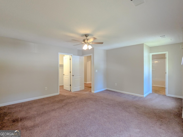 2918 Pavia Cir, Austell, GA 30106 - unfurnished room with ceiling fan, light colored carpet, and baseboards
