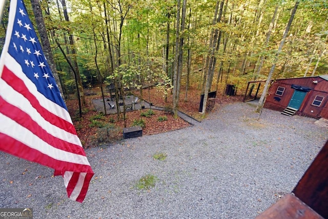 151 Hatchet Trl, Cherry Log, GA 30522 - view of yard featuring an outdoor structure