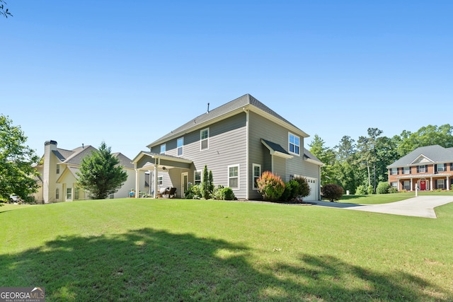 130 Edgewater Trl, Fayetteville, GA 30215 - view of front of property featuring driveway, a front lawn, and an attached garage