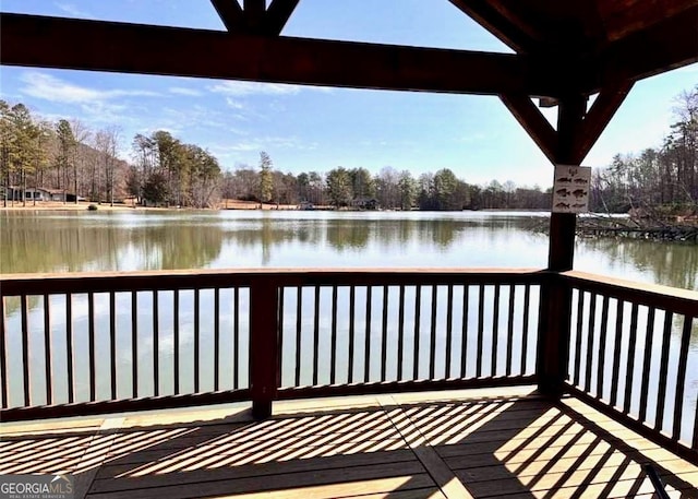 562 Yonah Lake Dr, Sautee Nacoochee, GA 30571 - wooden terrace with a water view