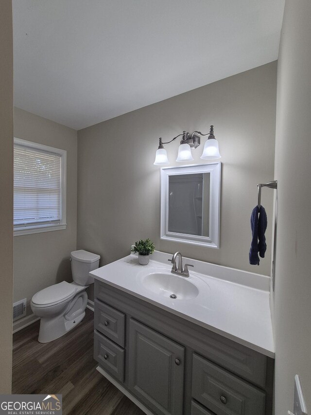 116 Cherokee Rdg, Athens, GA 30606 - half bathroom featuring vanity and wood finished floors
