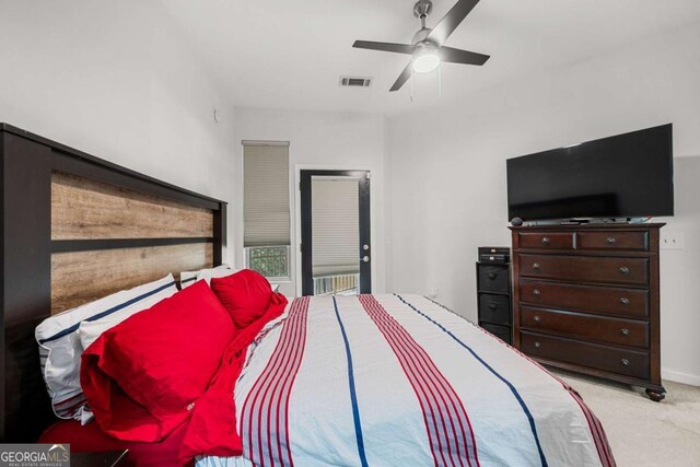 870 Mayson Turner Rd NW Unit 1111, Atlanta, GA 30314 - carpeted bedroom with ceiling fan