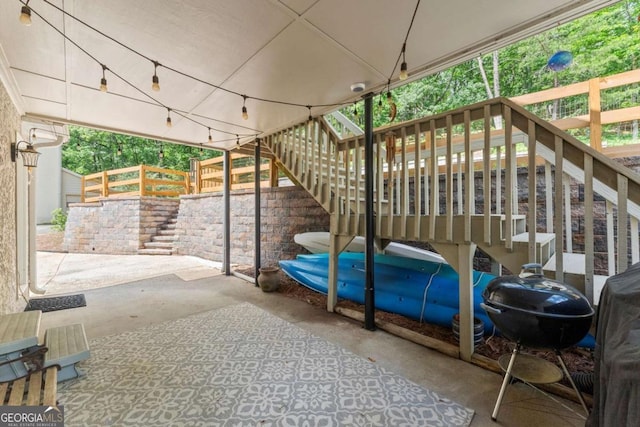 4223 N Mountain Rd NE, Marietta, GA 30066 - view of patio featuring stairway