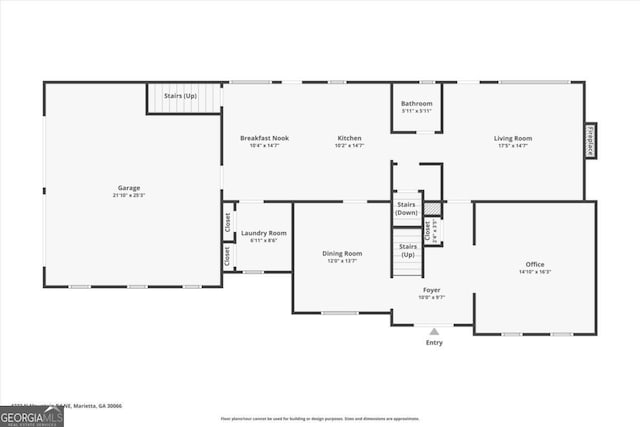 4223 N Mountain Rd NE, Marietta, GA 30066 - floor plan / room layout