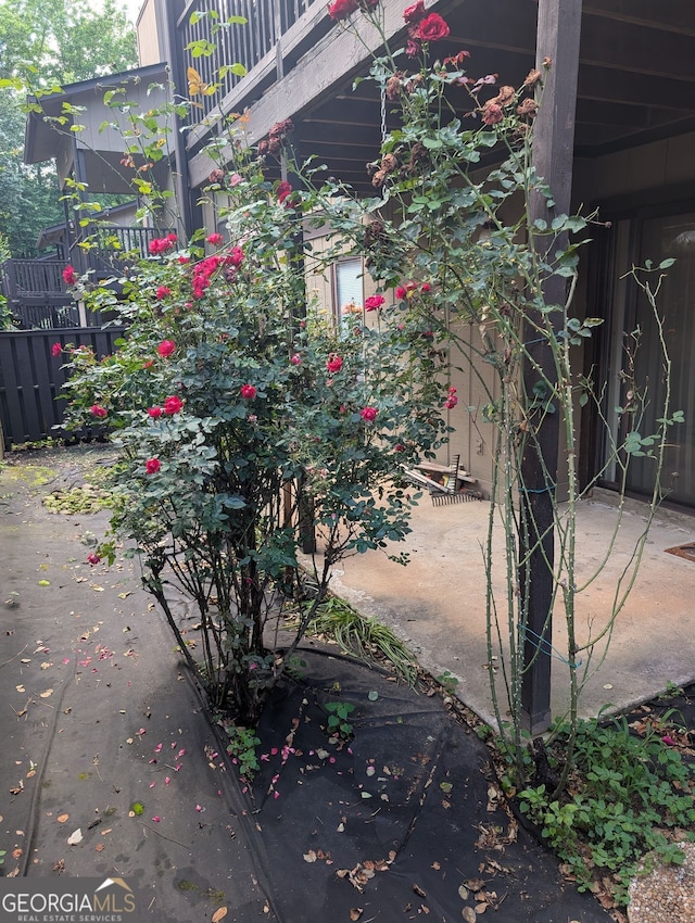 206 River Run, Atlanta, GA 30350 - view of patio / terrace with a balcony