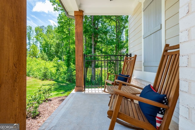 1013 Liberty Springs Dr, Woodstock, GA 30188 - view of covered porch