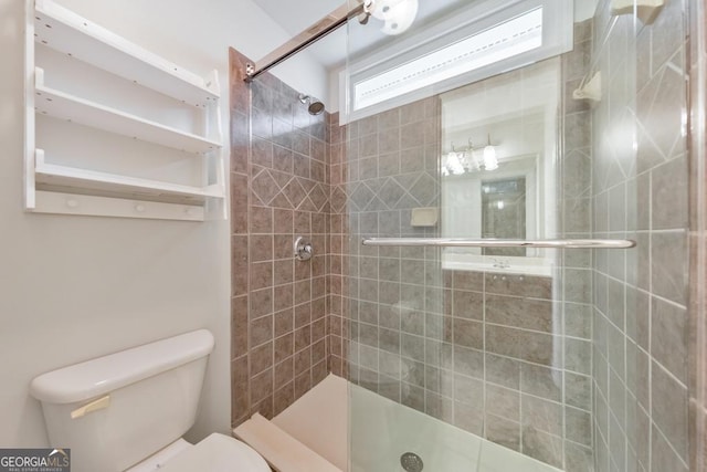 1575 Petal Pt NW, Kennesaw, GA 30152 - full bath featuring toilet and tiled shower