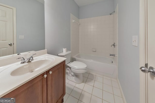 1575 Petal Pt NW, Kennesaw, GA 30152 - full bath with vanity, tile patterned floors, toilet, and tub / shower combination