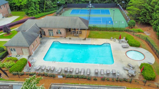 1575 Petal Pt NW, Kennesaw, GA 30152 - community pool featuring a patio and a tennis court