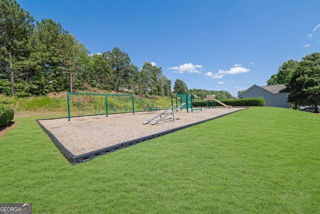 955 Mill Creek Ave, Canton, GA 30115 - community jungle gym with a lawn
