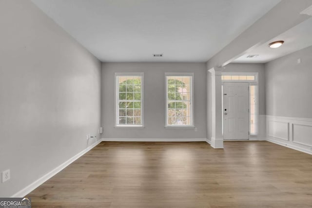955 Mill Creek Ave, Canton, GA 30115 - entrance foyer with wood finished floors and baseboards