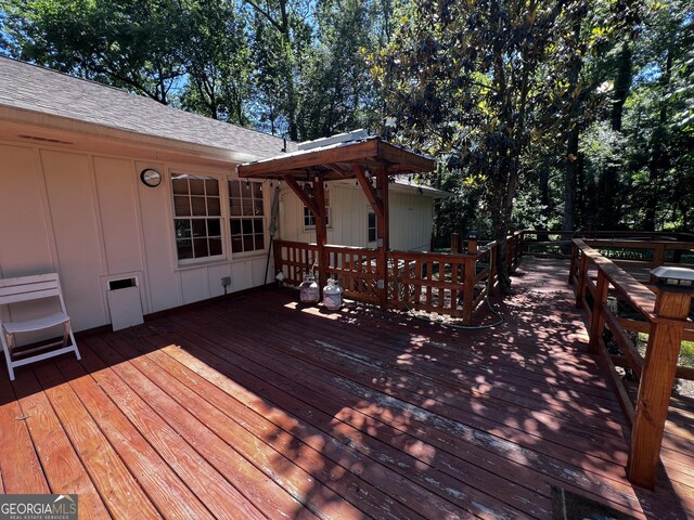 2976 Twin Pine Rd, Thomson, GA 30824 - view of wooden deck
