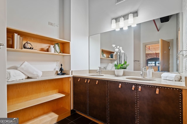 170 Boulevard E414, Atlanta, GA 30312 - full bathroom featuring double vanity and tile patterned floors