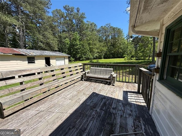 1272 Cave Springs Rd, Douglasville, GA 30134 - view of wooden terrace